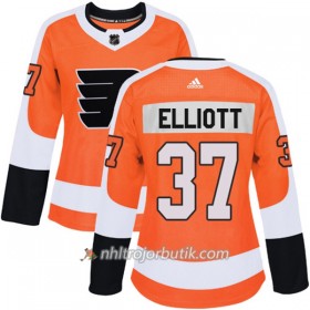 Dame Ishockey Philadelphia Flyers Tröja Brian Elliott 37 Adidas 2017-2018 Orange Authentic